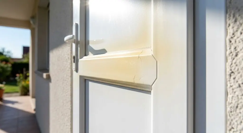 من عيوب ابواب pvc تأثر لونها وصلابتها عند التعرض المستمر لأشعة الشمس المباشرة.